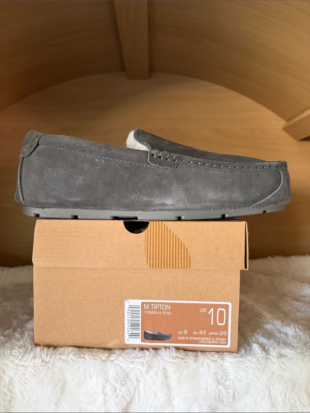 ✨$35✨NIB• Koolaburra by UGG Mens Tipton Slipper | Stone Grey | 10